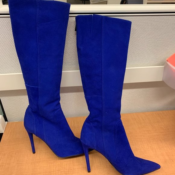 Kenneth Cole Shoes - Kenneth Cole Electric Blue Suede Boot